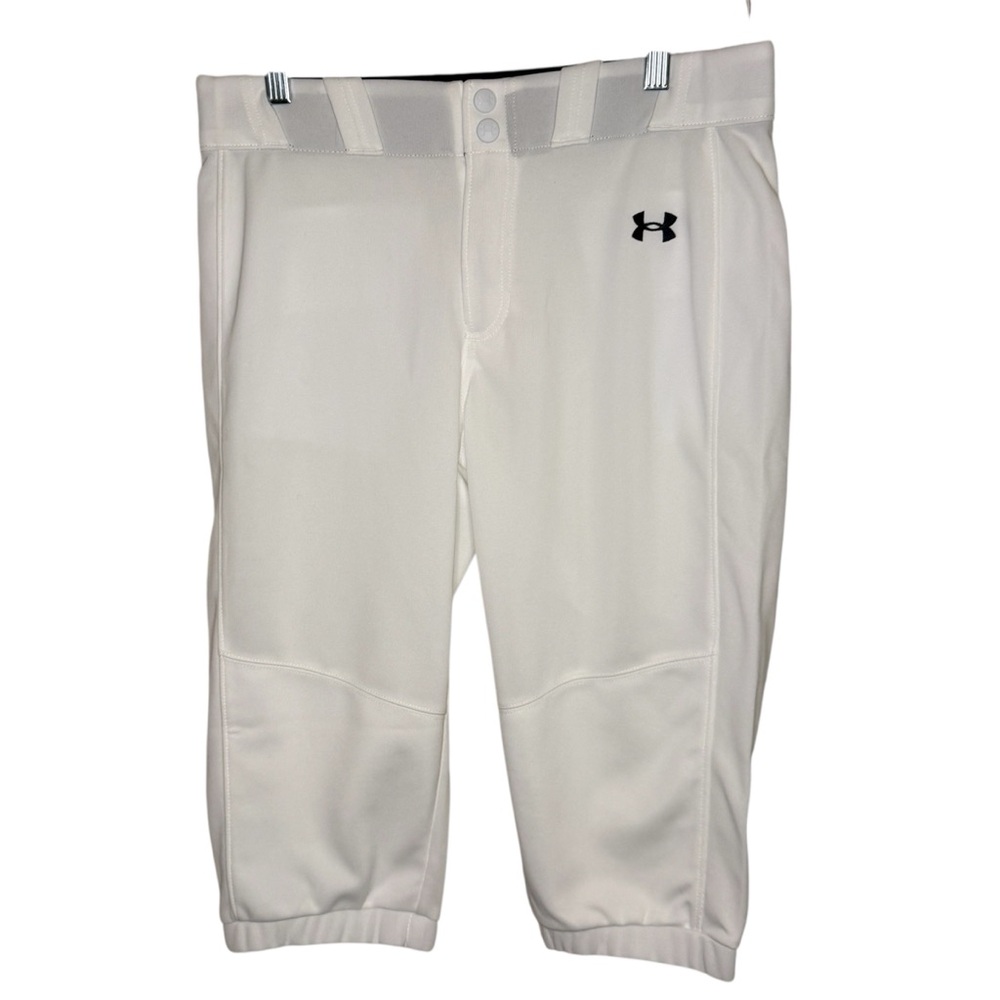 Under Armour Girls White Knee Length Softball Pants Size Large